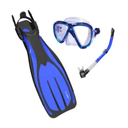 Immersed Optrix Dropaway Turbo EDF Dive Complete Mask Snorkel and Fins Set