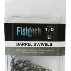 Fishtech  Barrel swivels 1/0 (12 per pack)