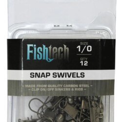 Fishtech  Snap Swivels 1/0  (12 per pack)
