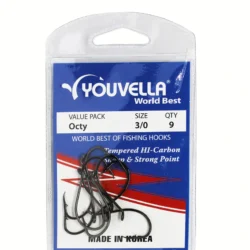 Youvella Octy Hooks 3/0 (9 per pack)