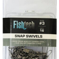 Fishtech  Snap Swivels #3 (16 per pack)