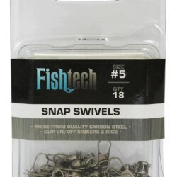 Fishtech  Snap Swivels #5 (18 per pack)