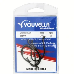 Youvella Octy Hooks 7/0 (5 per pack)