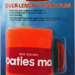 Outboard / Boat Towing Flag With Light - Boaties Mate
