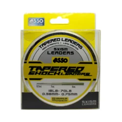 Tapered Shock Leader Clear 18-70lb   5 x 15m