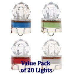 Value Pack (20) Deep Water Strobe Fishing Light 4cm x 2.5cm