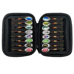 16pc Freshwater Spoon Lure Set for Trout/Salmon in EVA Carry Case