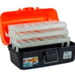 3 Tray Tackle Box - Orange - Pro Hunter