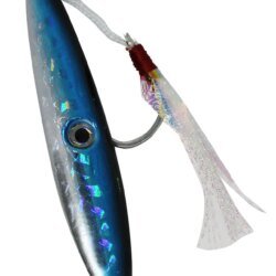 Ocean Assassin Fishbones Flutter Jig - Blue