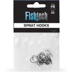 Fishtech Sprat Hooks #8 Qty 20