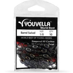 Youvella Barrel Swivel #1/0 (10 per pack)