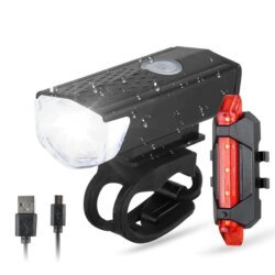 Cycle Light Set Rechargeable Front and Rear